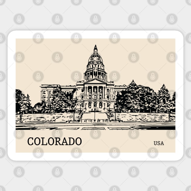 Colorado State USA Sticker by Lakeric